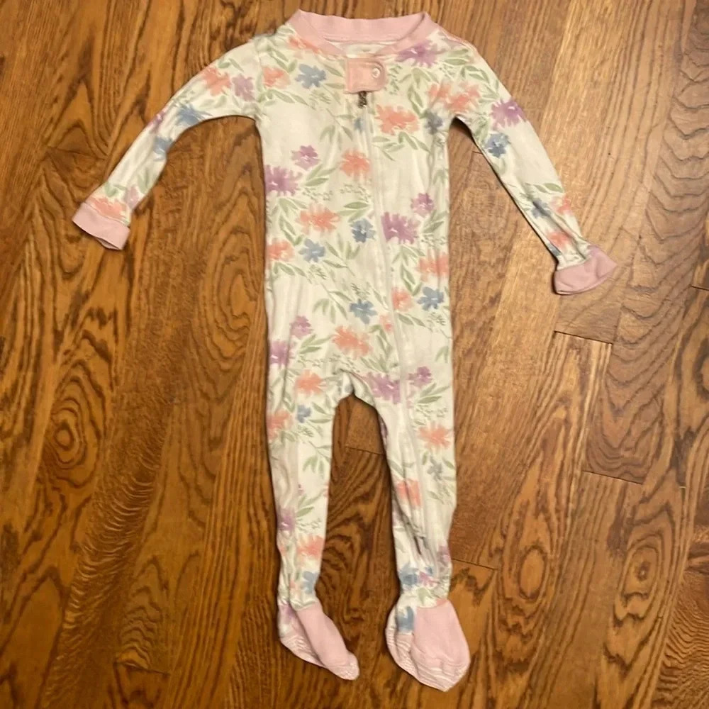 Burt’s Bees Baby floral onesie size 12M